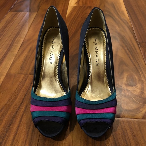 RAMPAGE Peep-toe Heels - Picture 2 of 2